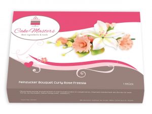 Nicoles Zuckerwerk Feinzucker Bouquet Curly Rose Freesia