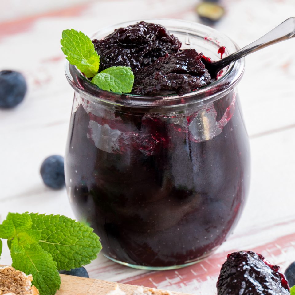 Blaubeer-Minz-Konfitüre - Marmelade selbstgemacht - Nicoles Zuckerwerk