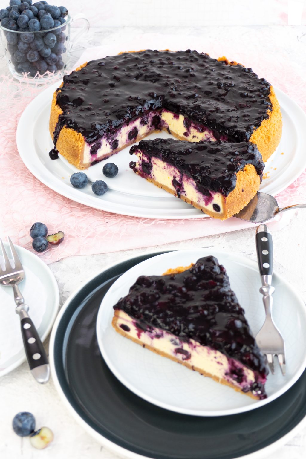 Käsekuchen | Heidelbeer-Käsekuchen | Nicoles Zuckerwerk